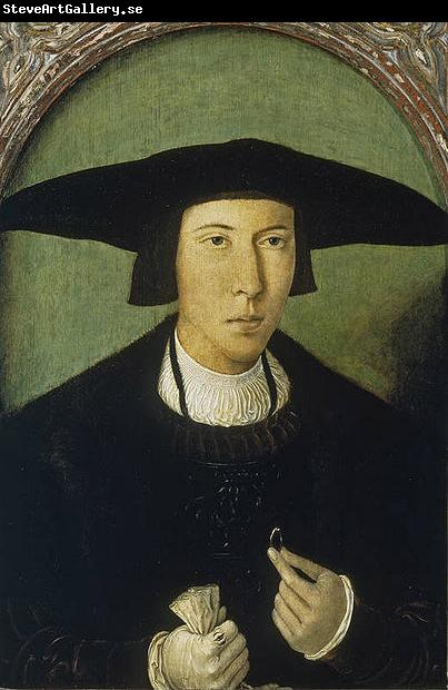 Jan Mostaert Portrait of a Young Gentleman